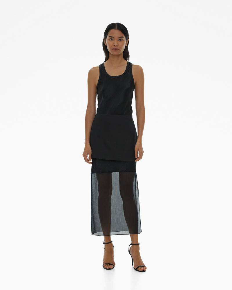 Helmut Lang COMBO MIDI SKIRT outlook