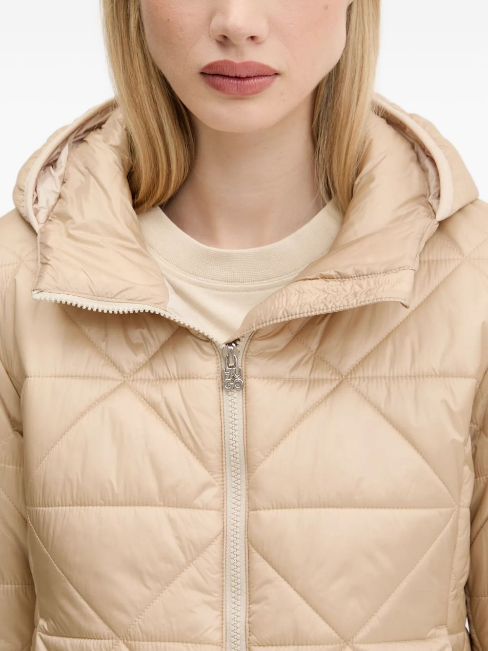 quilted hooded puffer jacket - 3