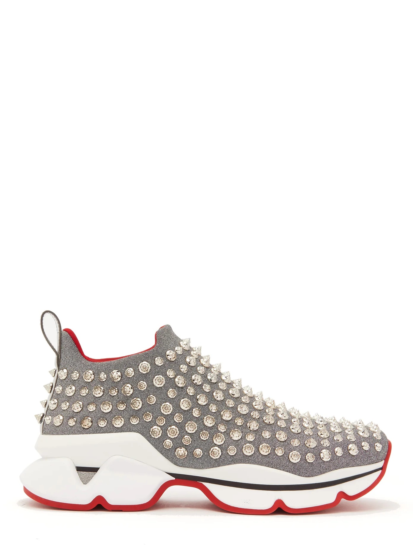 Spiky Sock crystal-studded neoprene trainers - 1