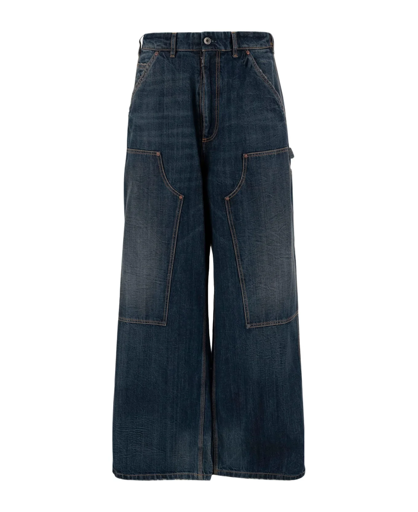 Cotton Denim Jeans - 1