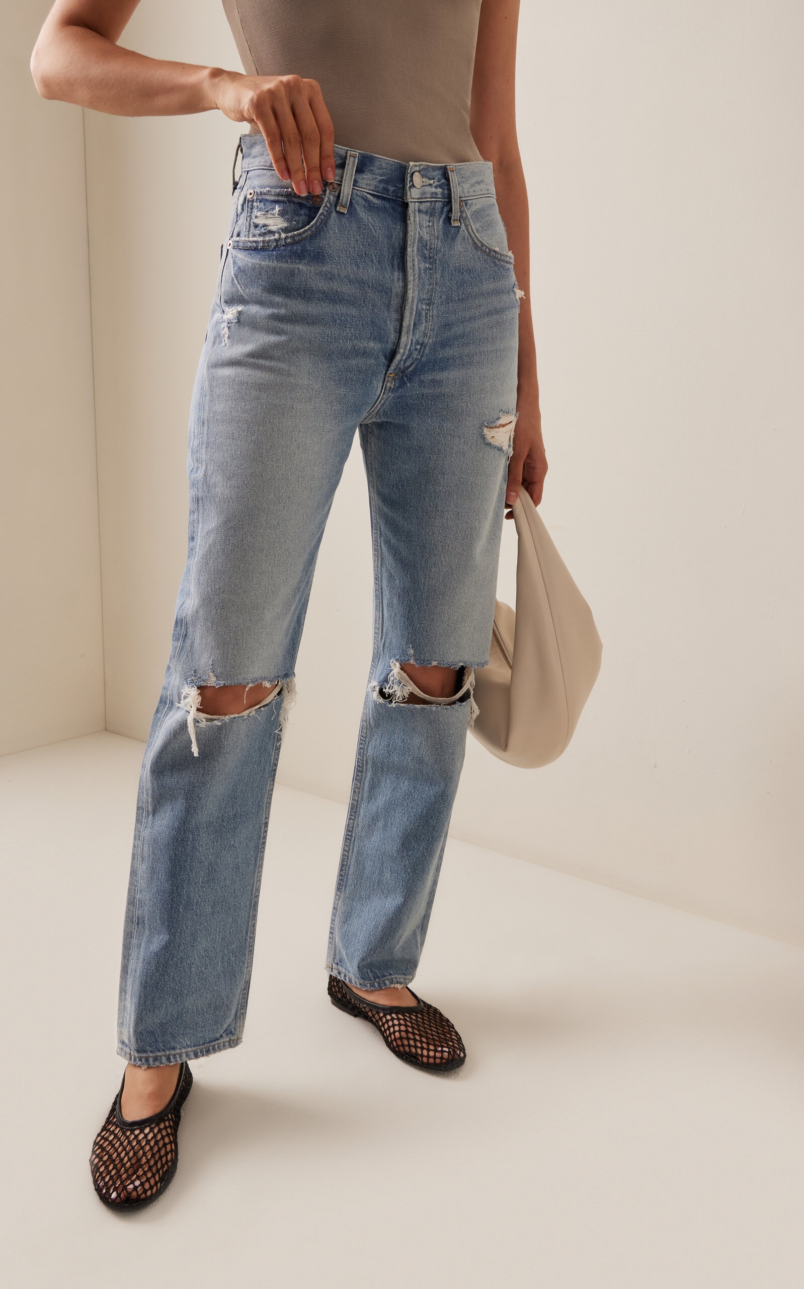 90’s Rigid High-Rise Straight-Leg Jeans blue - 3