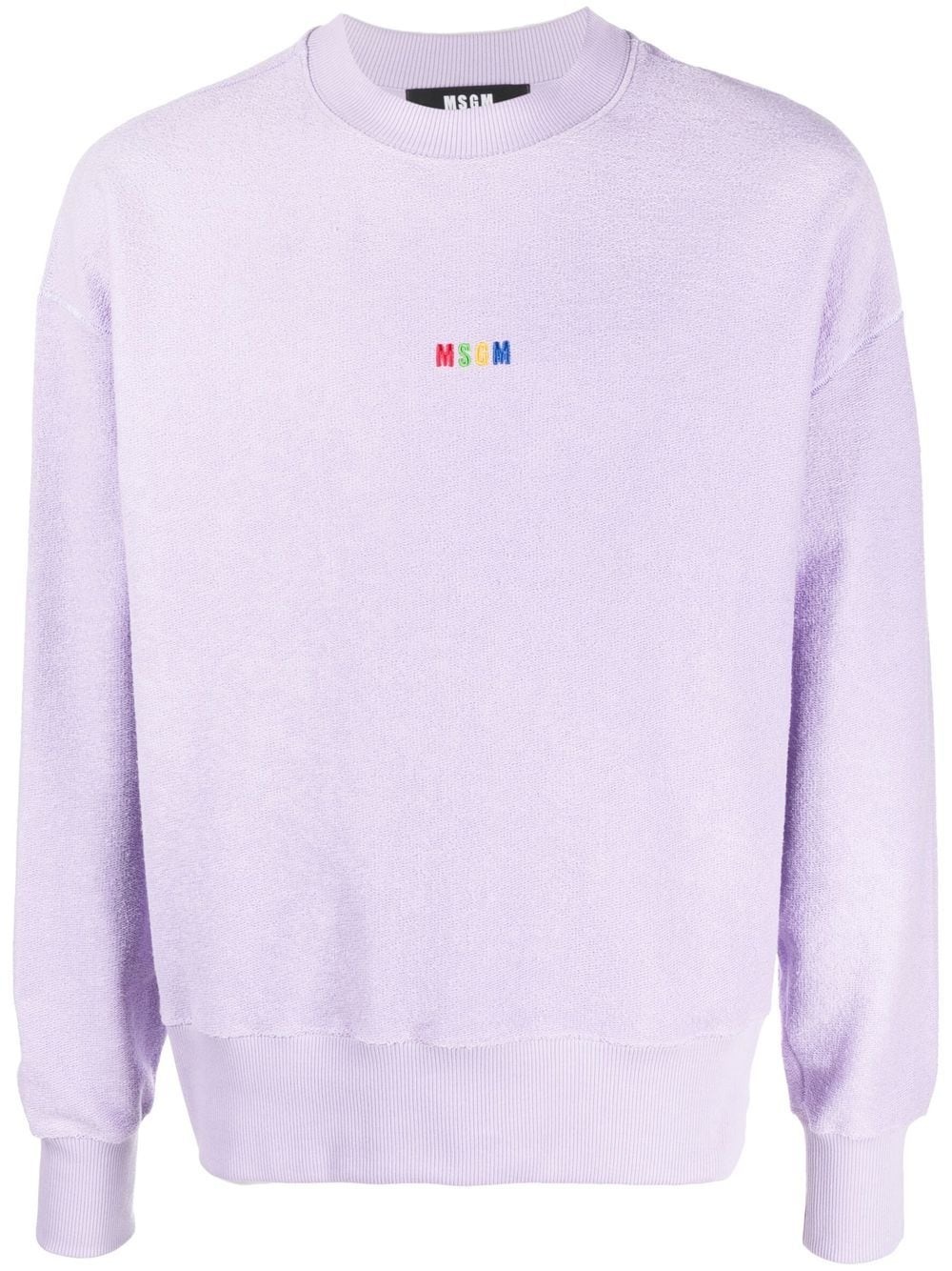 embroidered-logo cotton sweatshirt - 1