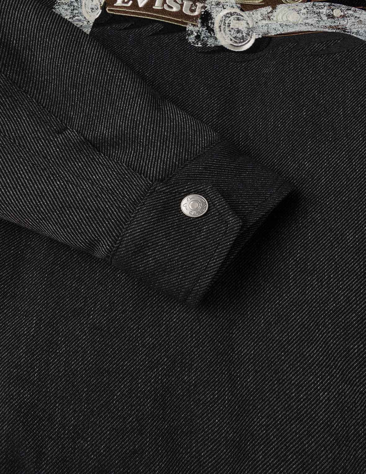 Classic 50s Car and Seagull Print Relax Fit Work Jacket - 12