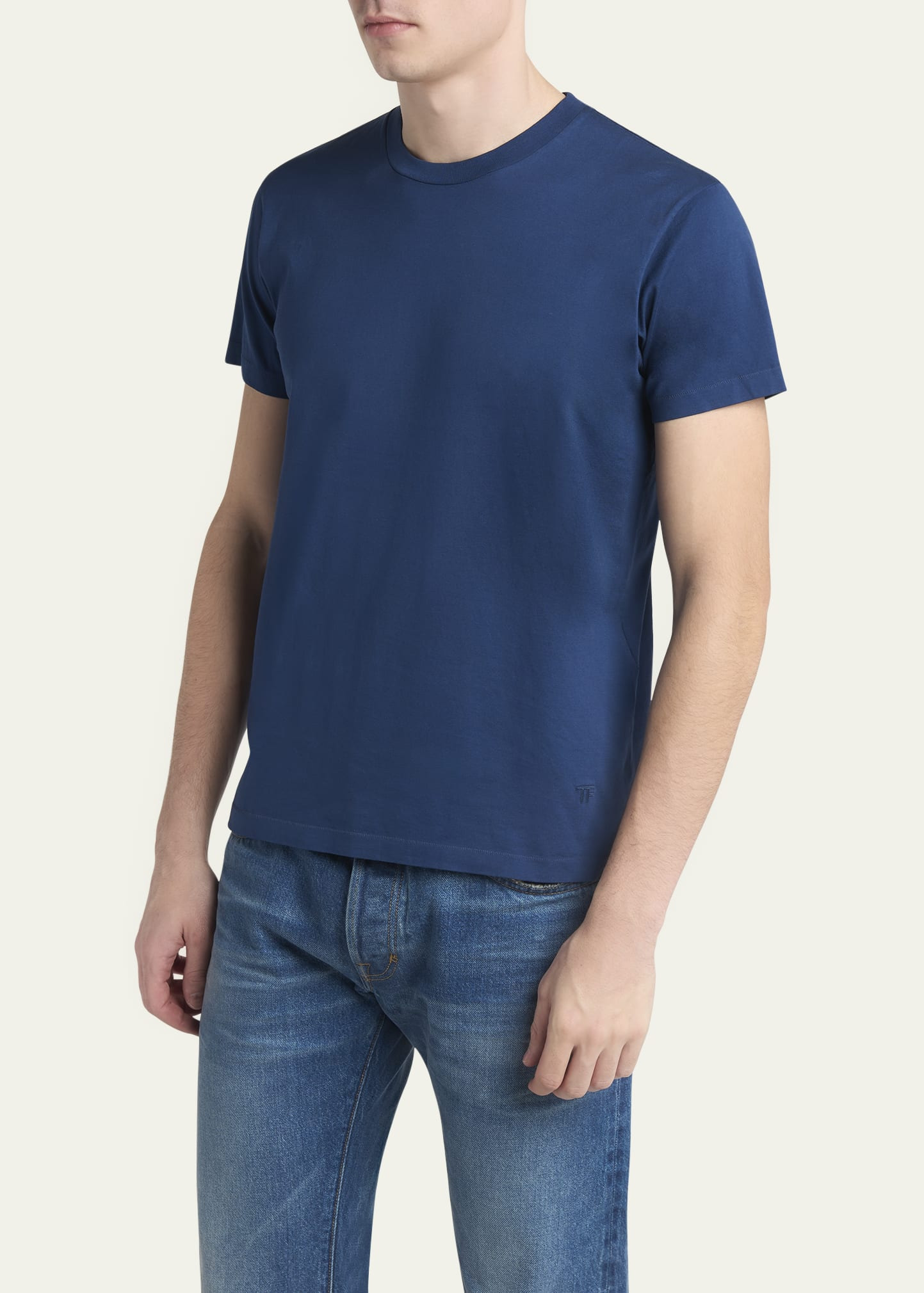 Men's Jersey Cotton Crewneck T-Shirt - 4
