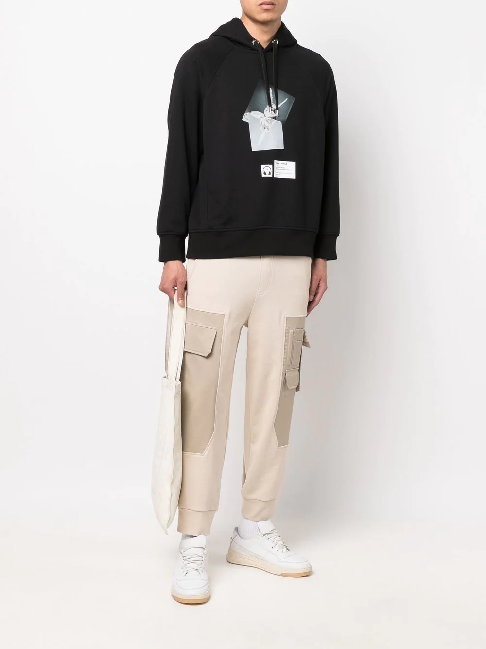 cotton cargo track pants - 2