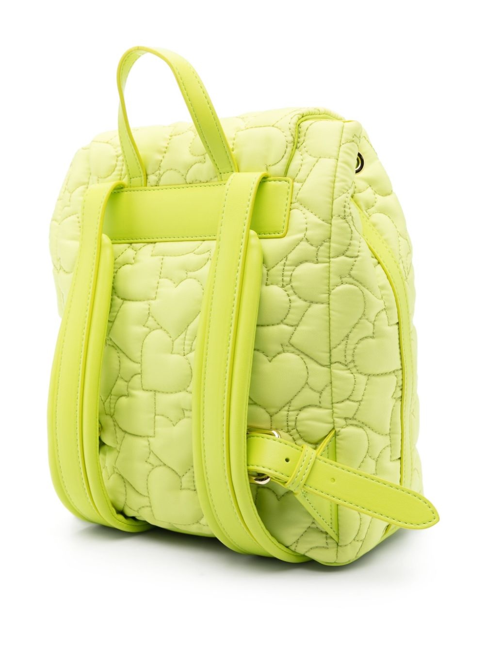 heart-motif quilted backpack - 3