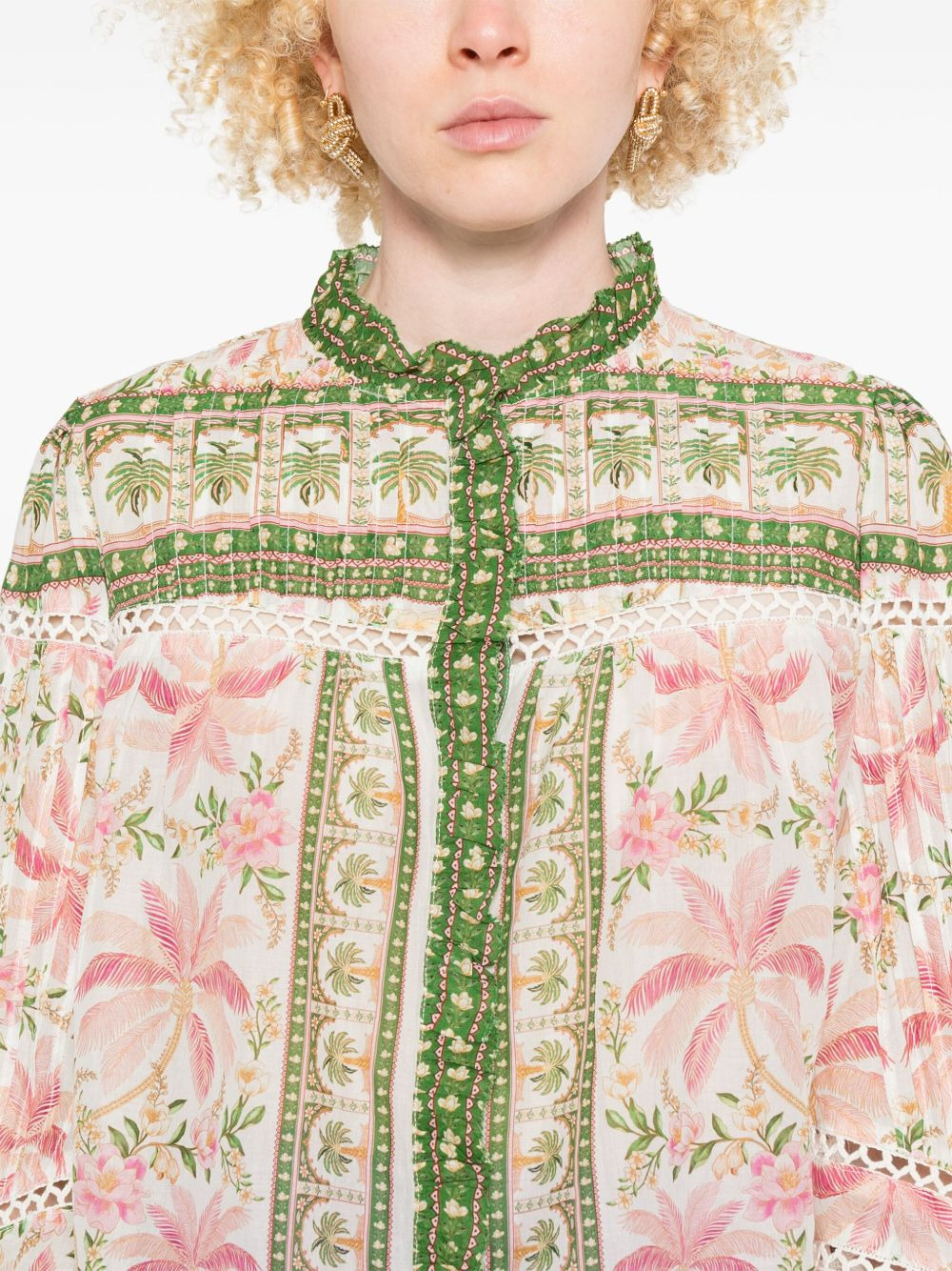 floral-print shirt - 5