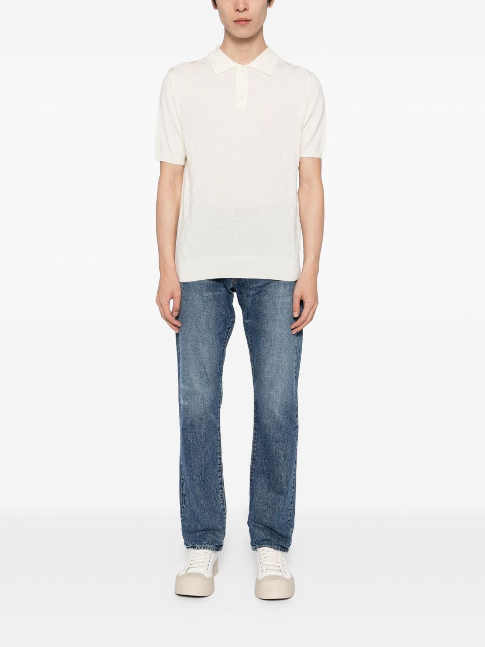 wool polo shirt - 2