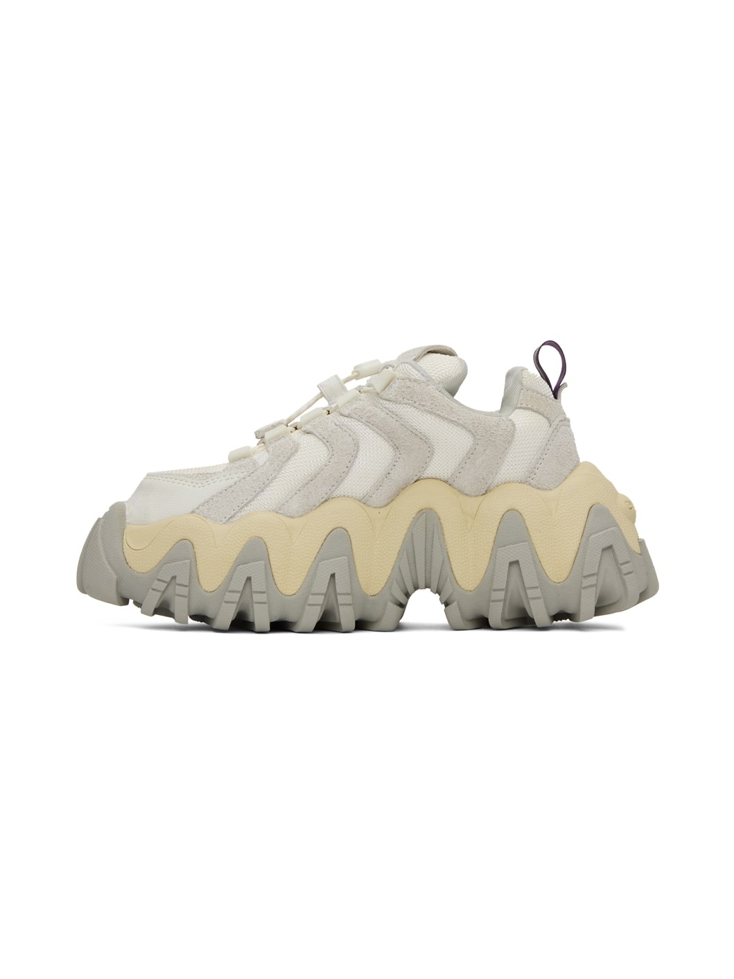 White & Gray Halo Sneakers - 3