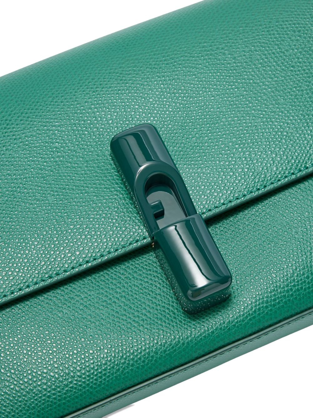 Iride clasp-fastening leather shoulder bag - 4