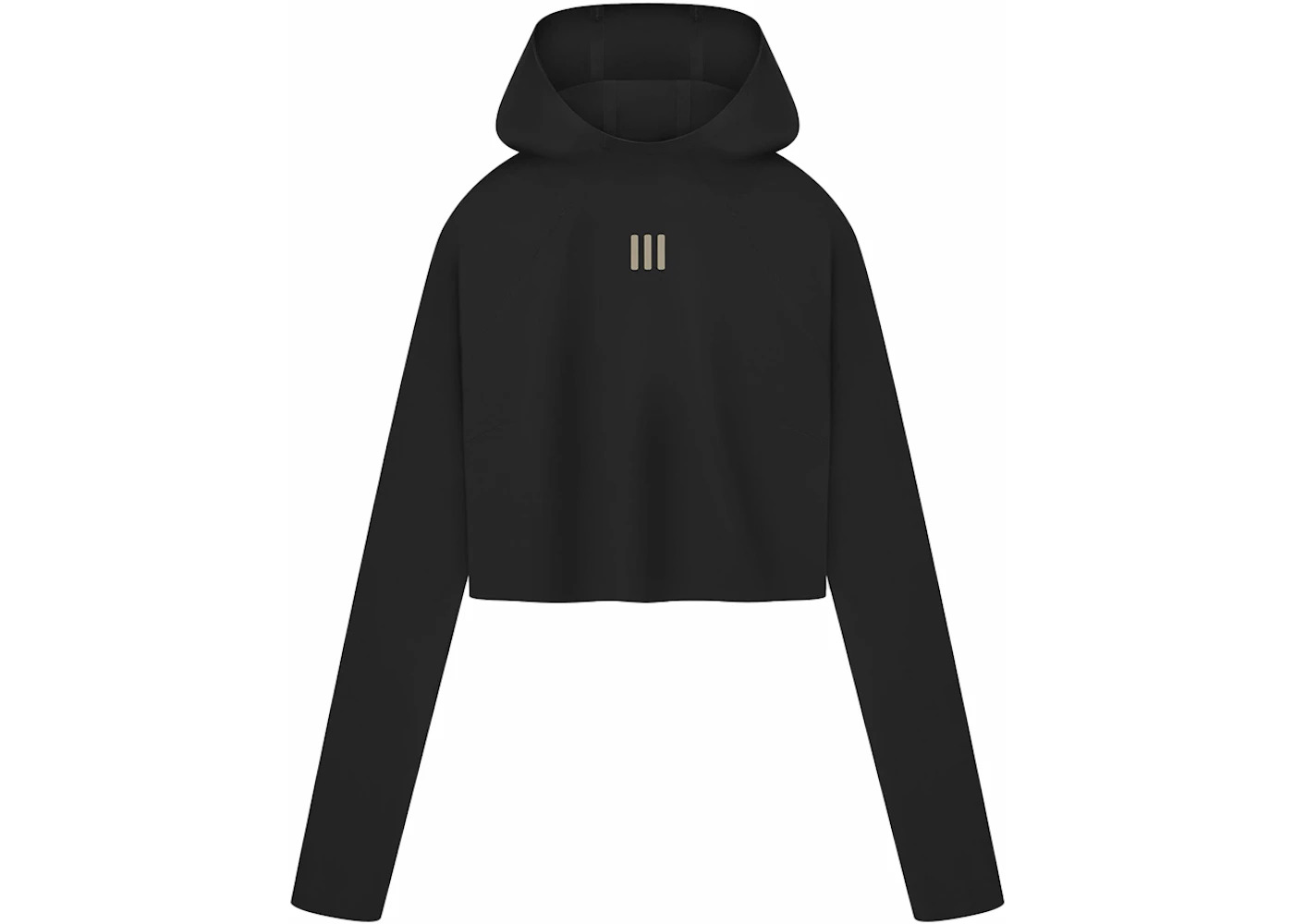 Fear of God Athletics Women's Base Layer Crop Hoodie Black - 1