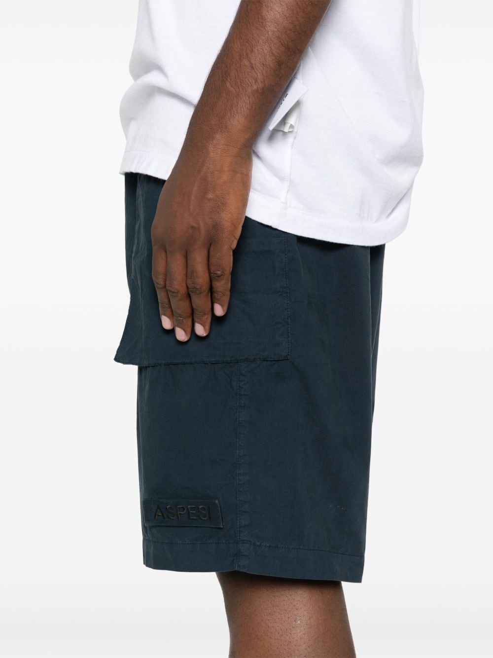 logo-patch cargo shorts - 5