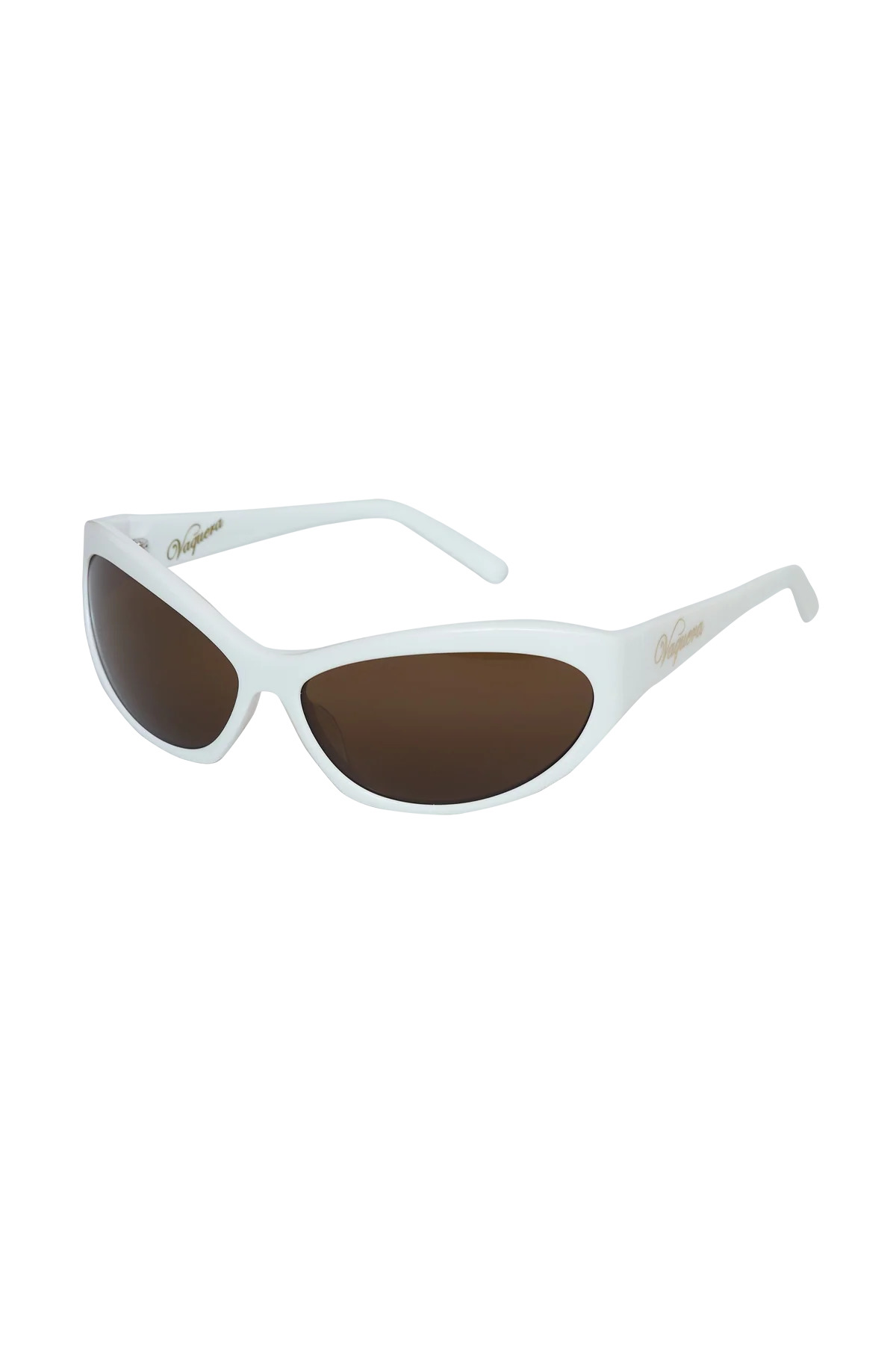 Vaquera Unisex Cat Eye Sunglasses White - 2
