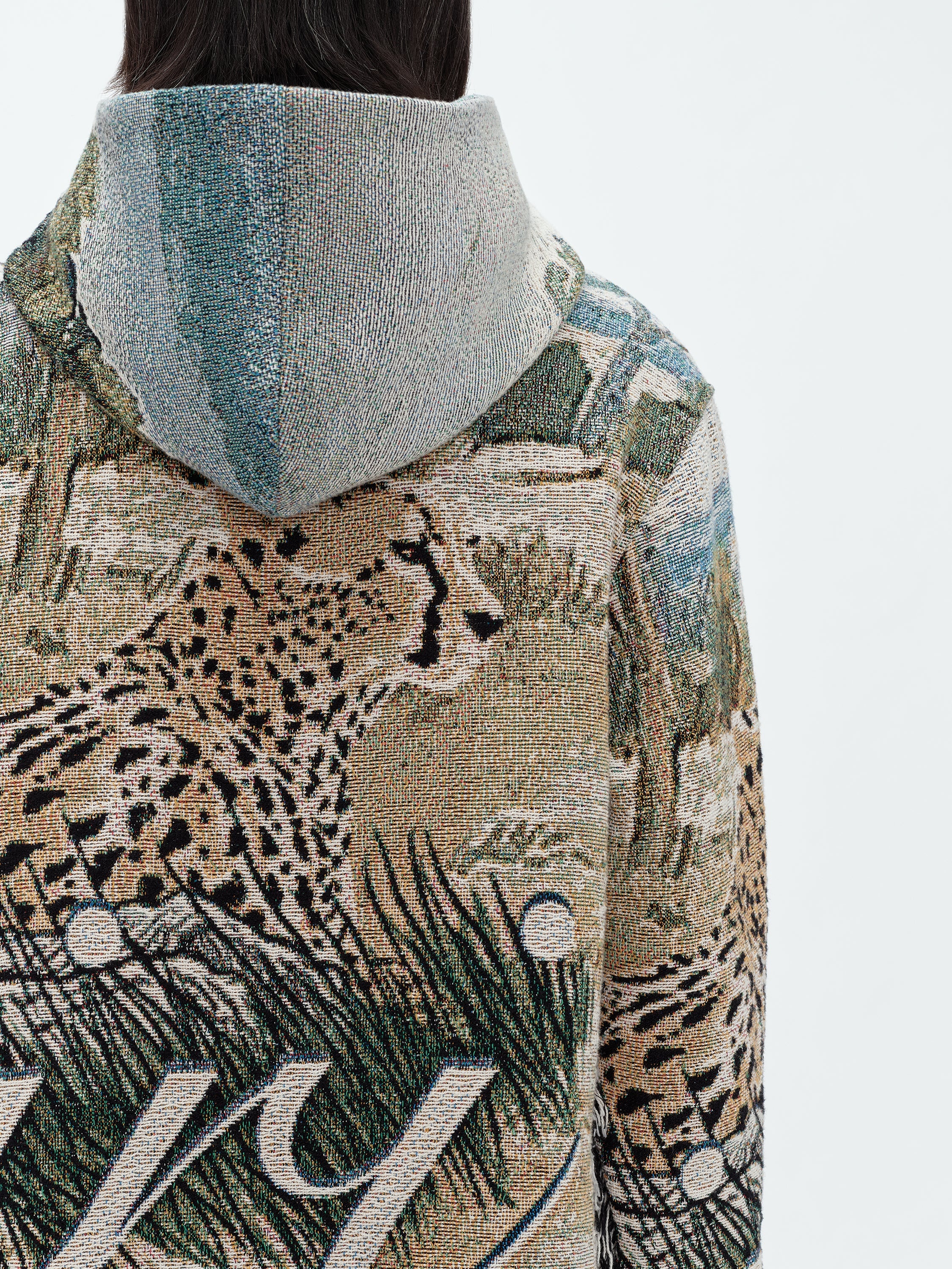 AMIRI CHEETAH TAPESTRY HOODIE | REVERSIBLE