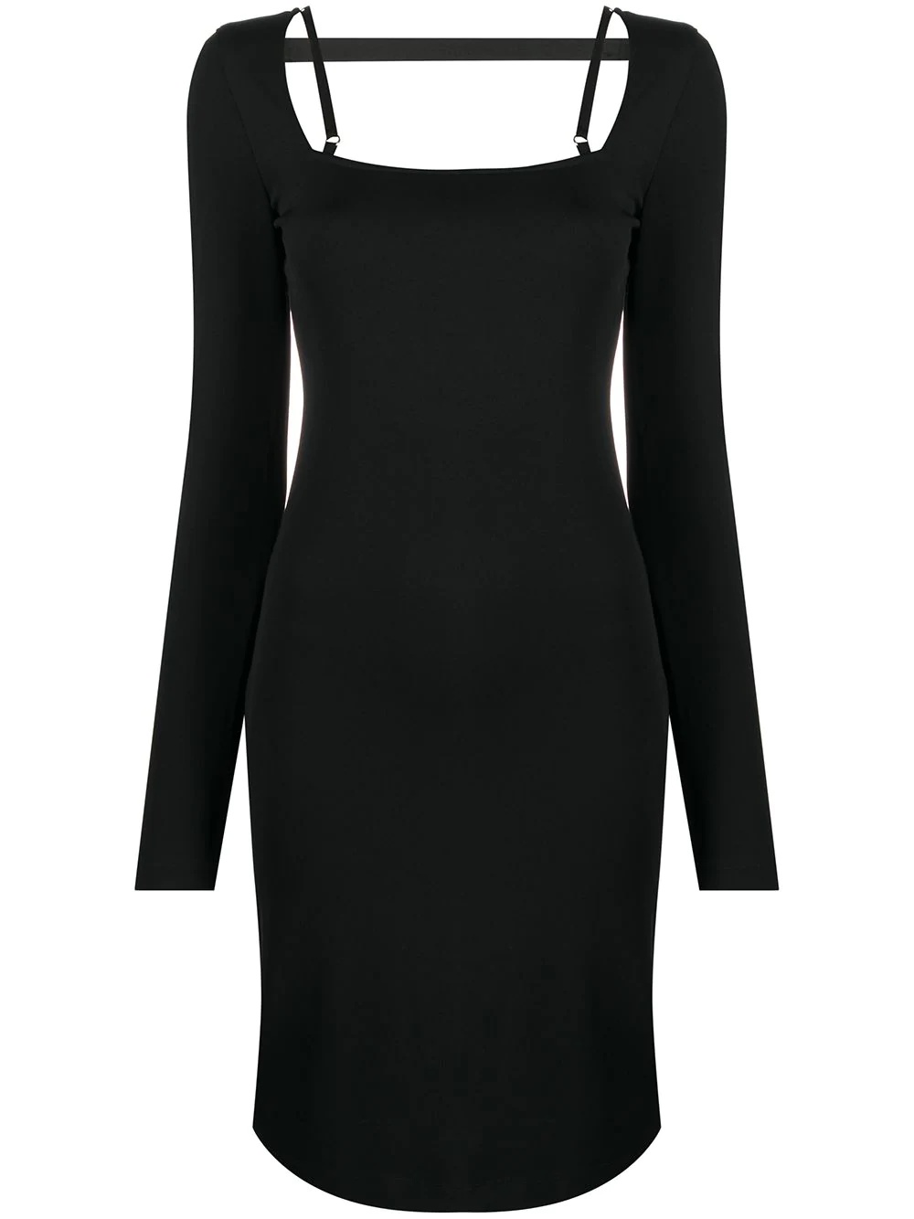 square neck dress - 1