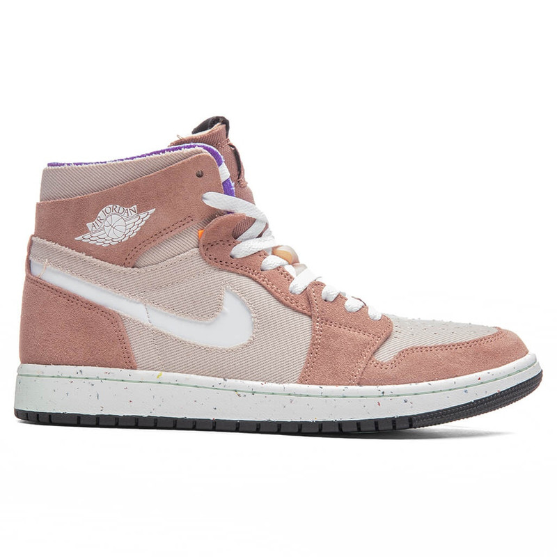 AIR JORDAN 1 ZOOM CMFT - FOSSIL STONE/WHITE/FOSSIL ROSE - 1