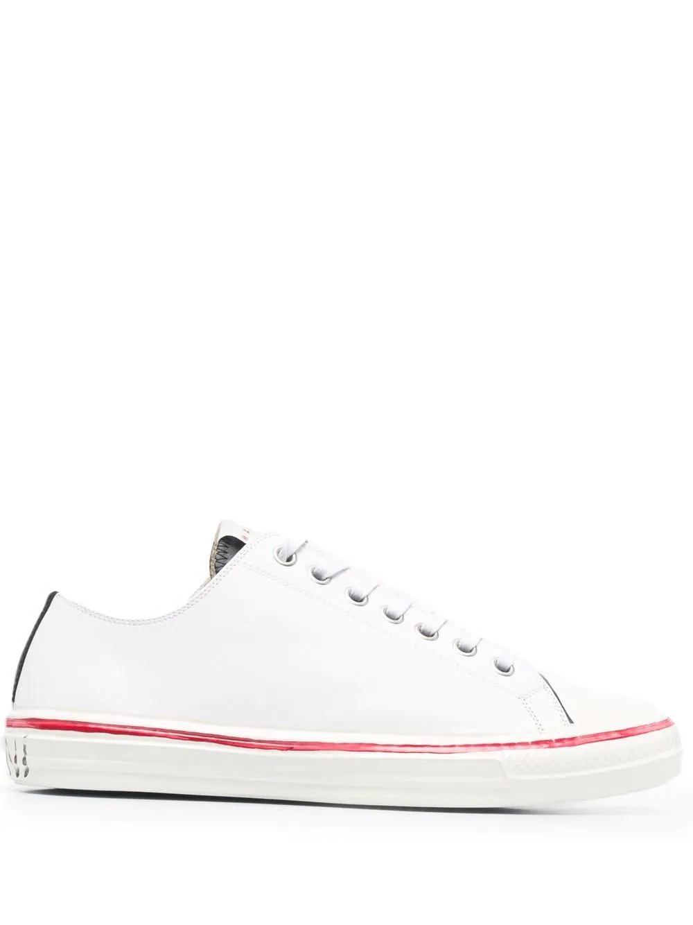 two-tone lace-up sneakers - 1