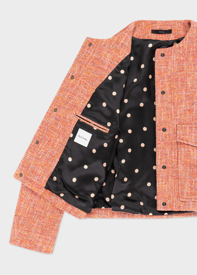 Paul Smith Orange Tweed Cocoon Jacket outlook