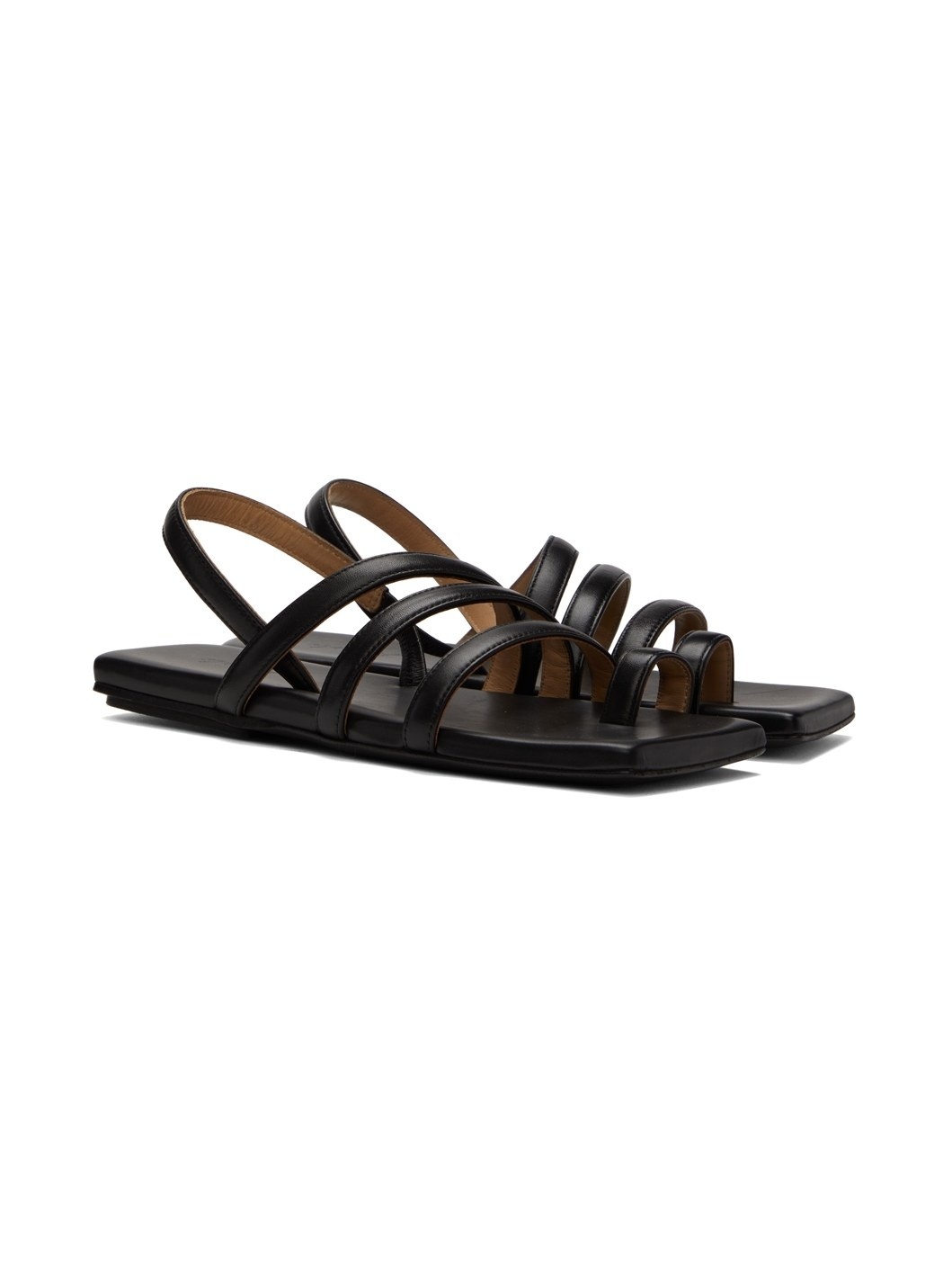 Black Tavola Sandals - 4