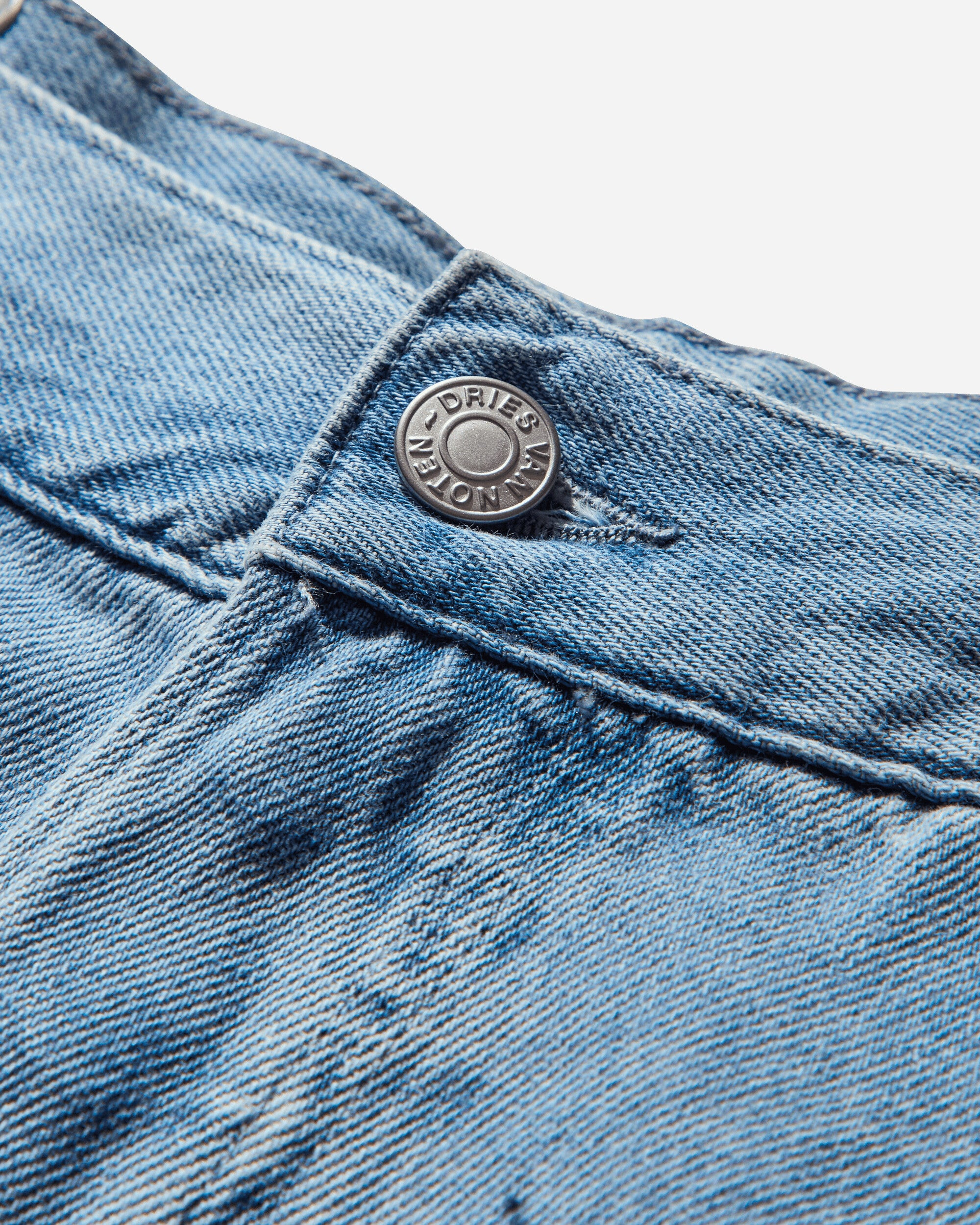 Men's Pleated Jeans Light Blue - 3