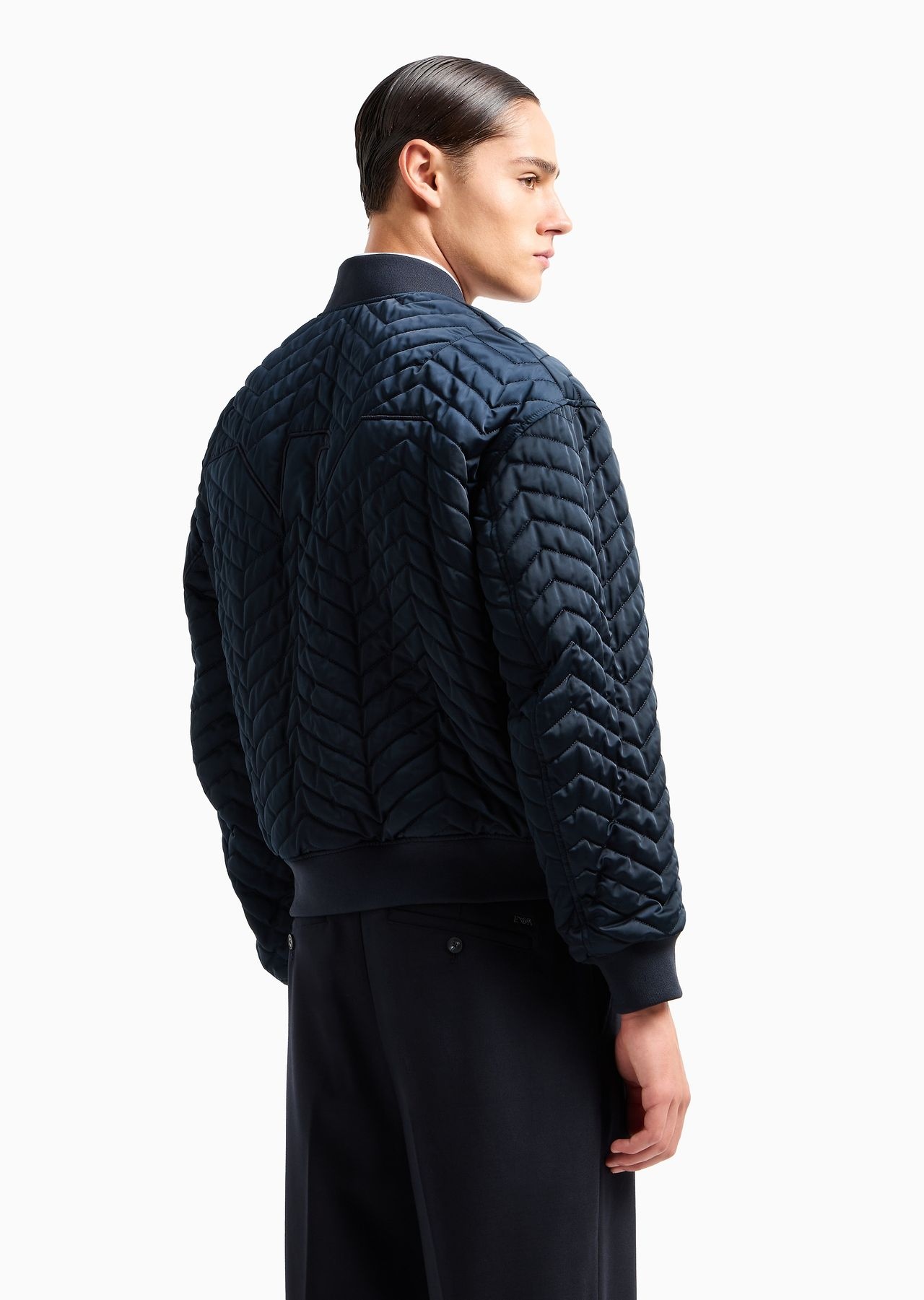 Reversible bomber jacket in quilted technical satin - 3