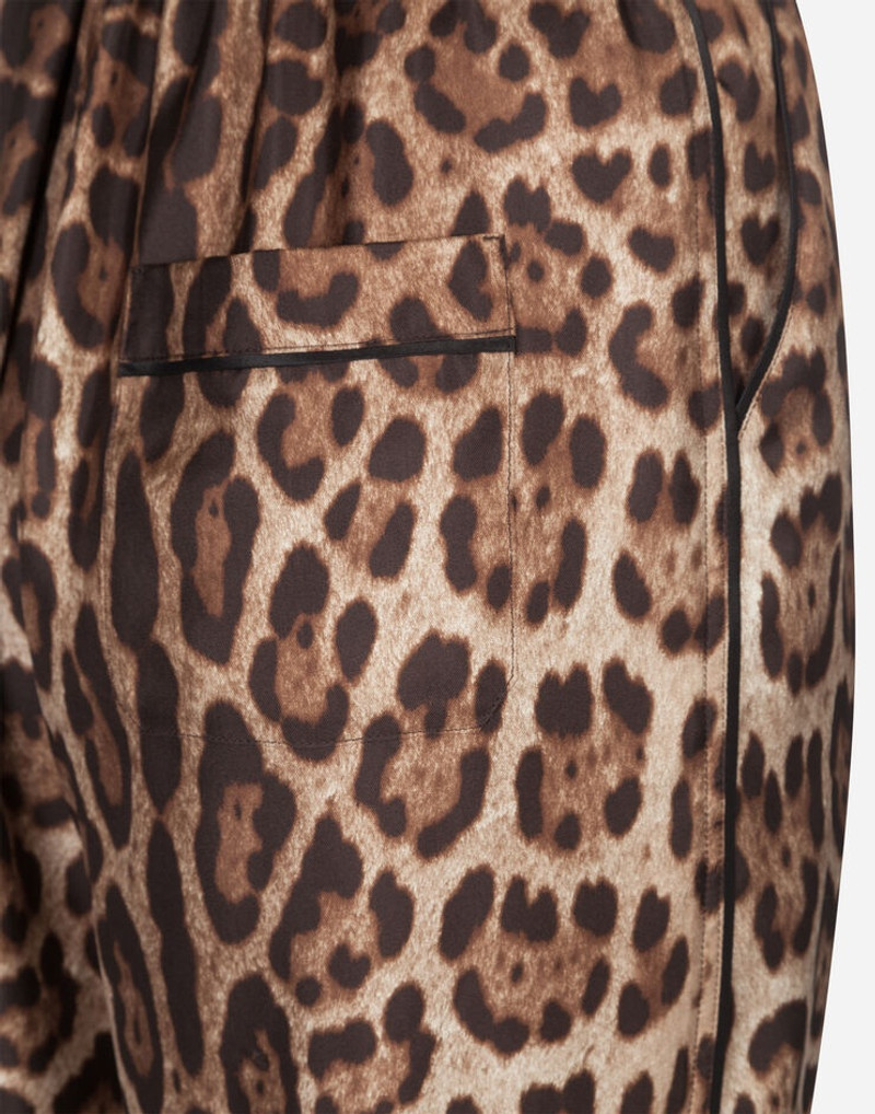 Pajama jumpsuit in silk twill 4