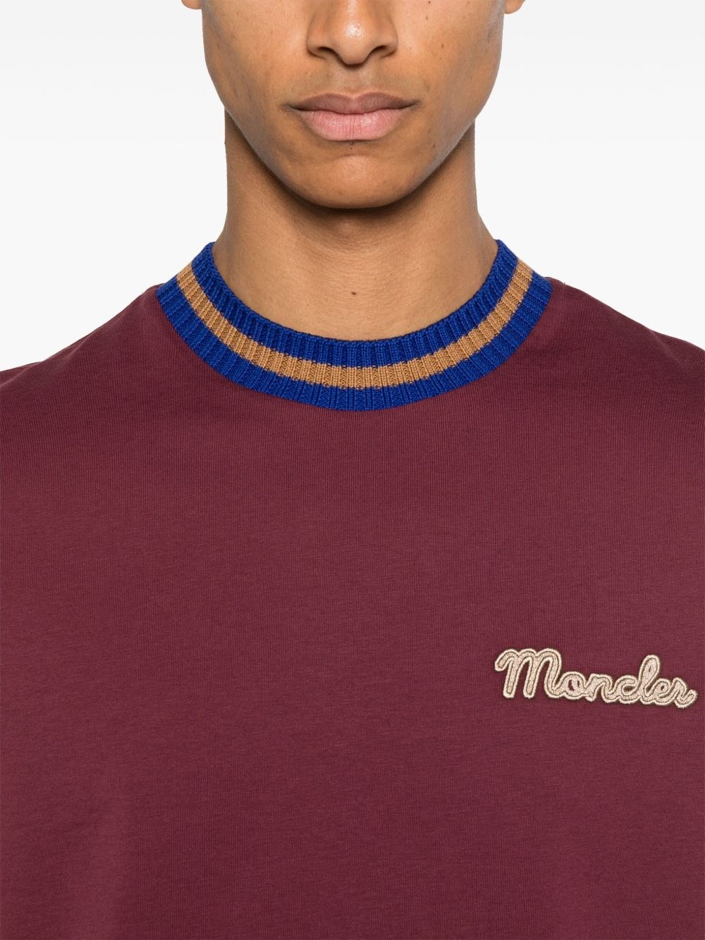 logo-embroidered T-shirt - 4