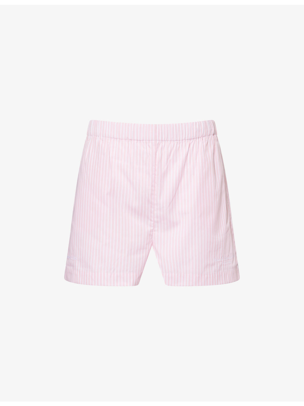 Eden Script Striped Cotton Shorts - 1