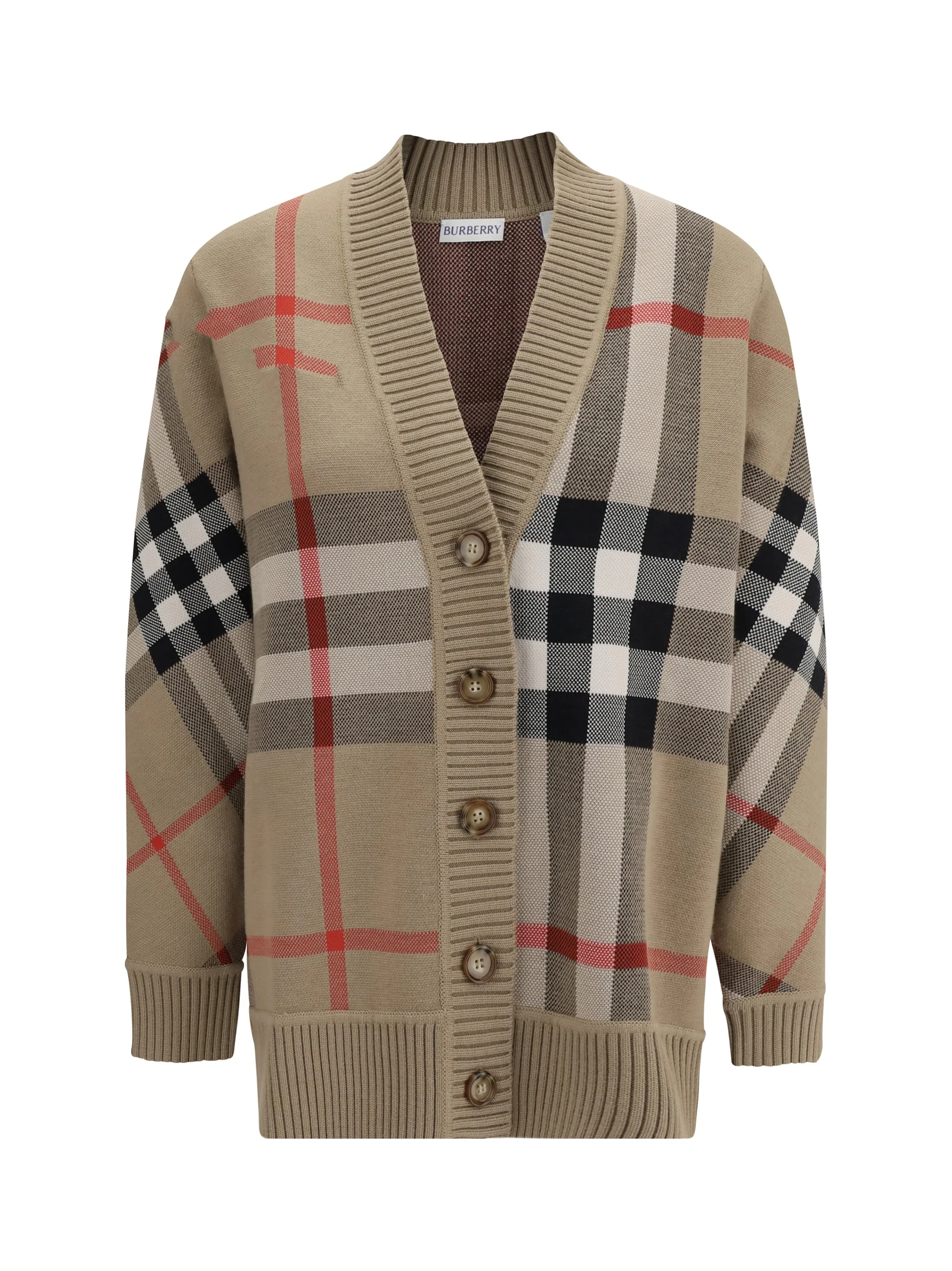 Burberry Women Check Archive Wool Sweater - 1