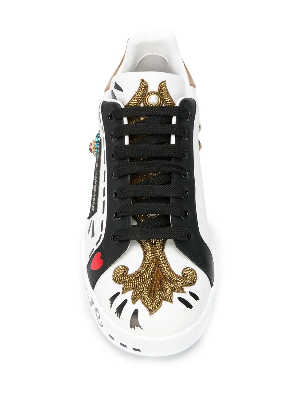 Portofino embellished sneakers - 4