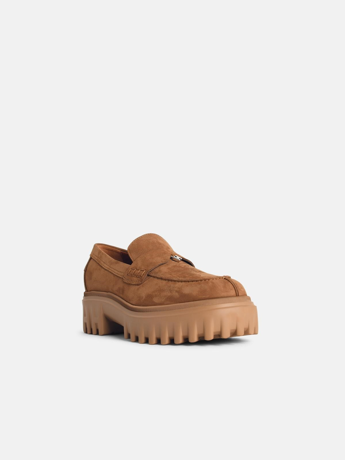 'H700' CAMEL SUEDE LOAFERS - 2