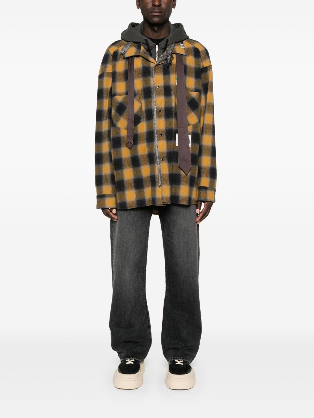 plaid-check shirt - 2