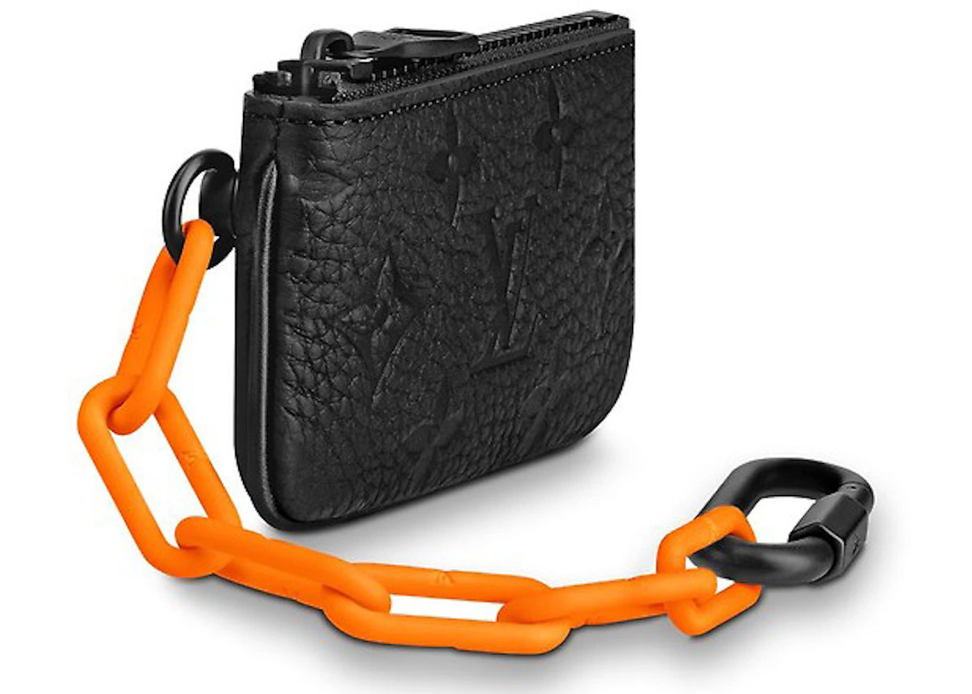 Louis Vuitton Pochette Cles Monogram Orange Black - 2