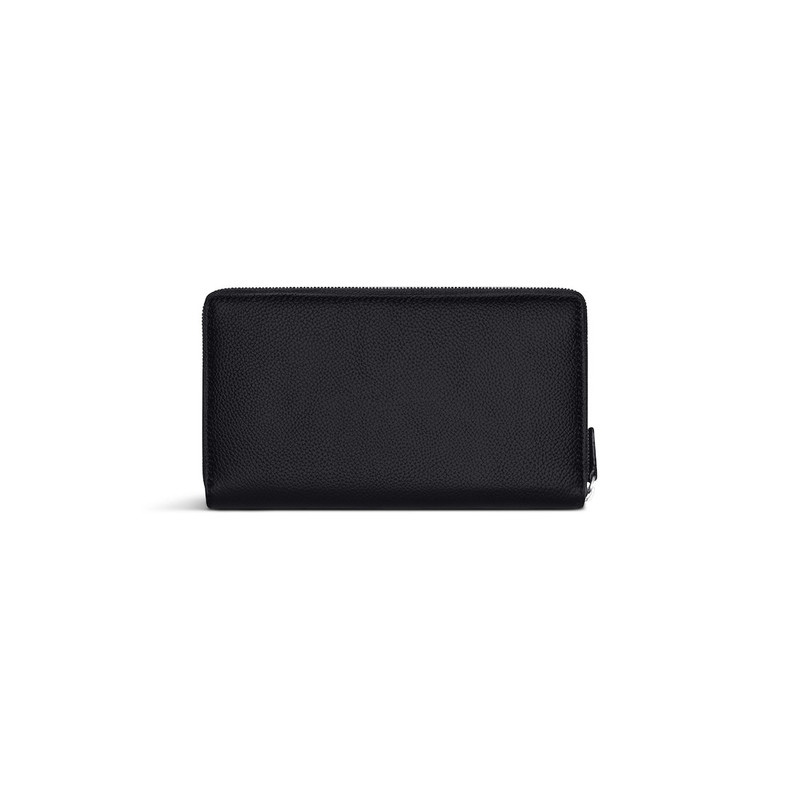 BALENCIAGA Men's Cash Continental Wallet in Black/white outlook