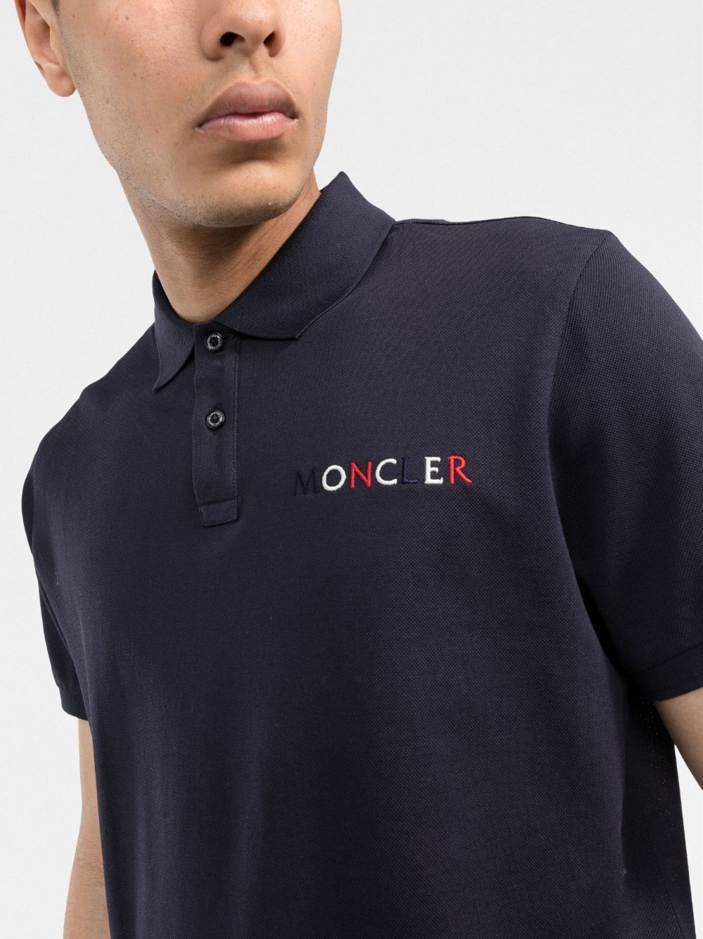 logo-embroidered polo shirt - 5