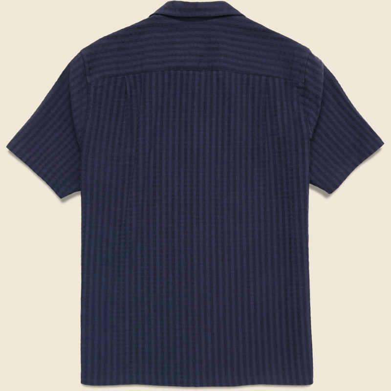 Portuguese Flannel Mondego Camp Shirt - Navy outlook