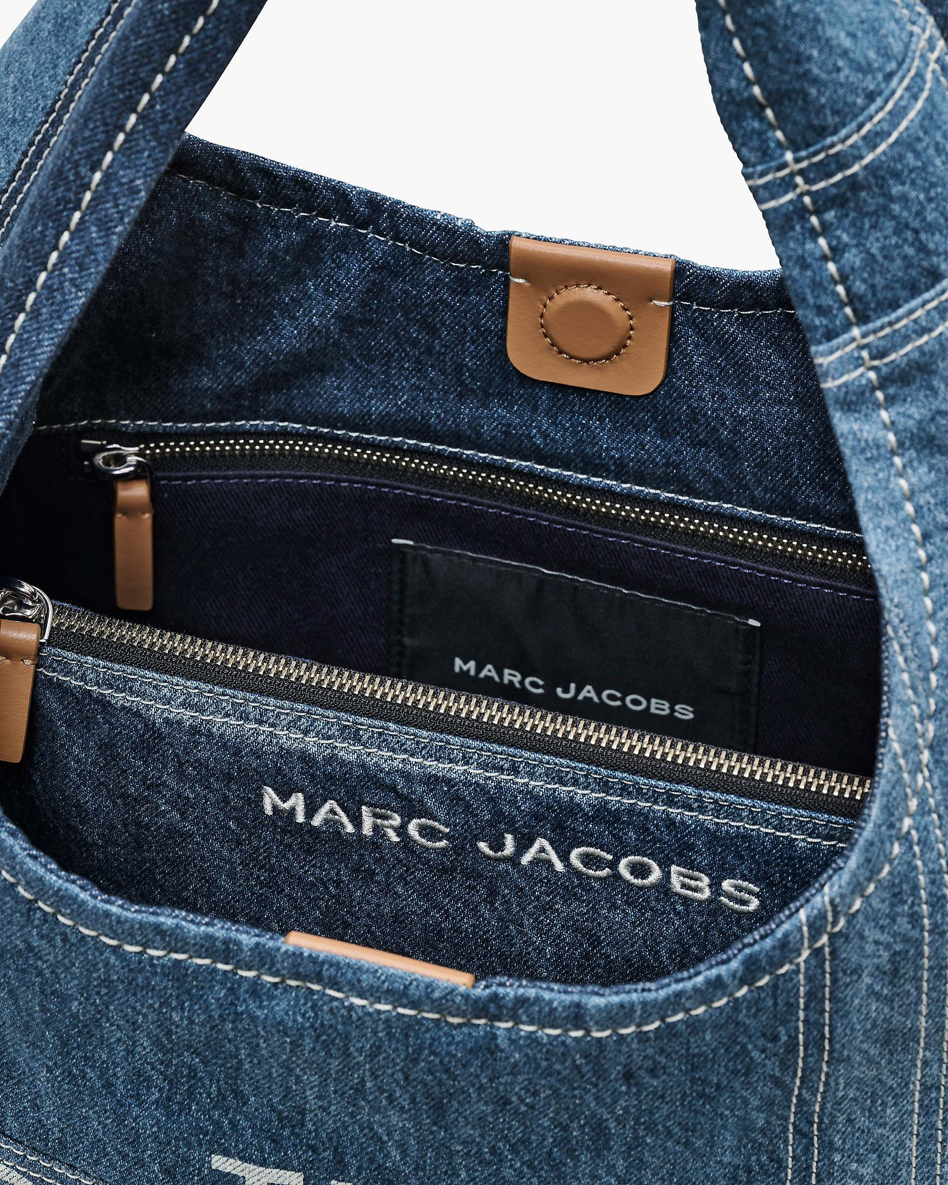 THE PATCHWORK DENIM SACK BAG - 5