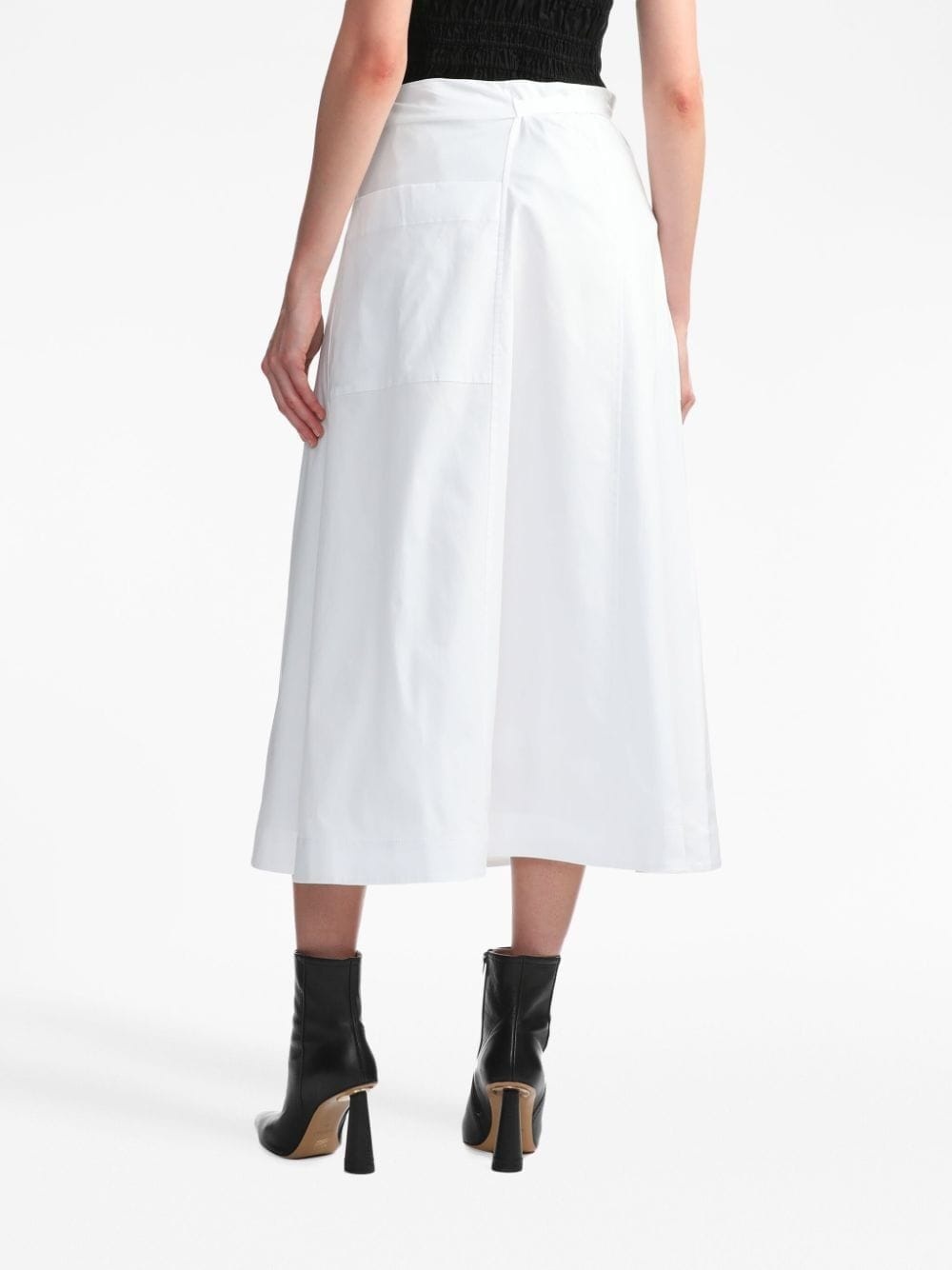 soft poplin wrap skirt - 4