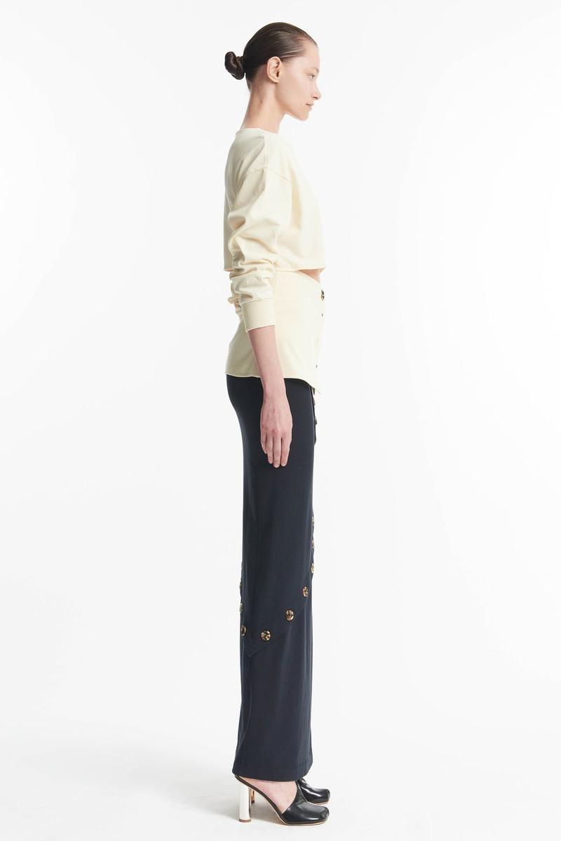 A.W.A.K.E. MODE FITTED JERSEY MAXI SKIRT BLACK outlook