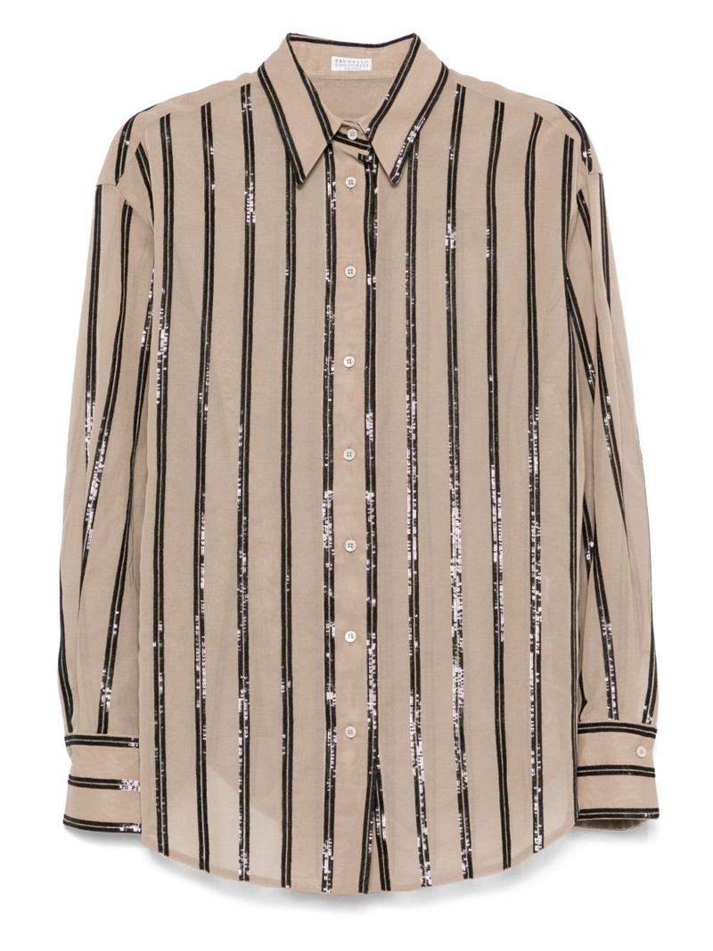 Striped cotton shirt - 1