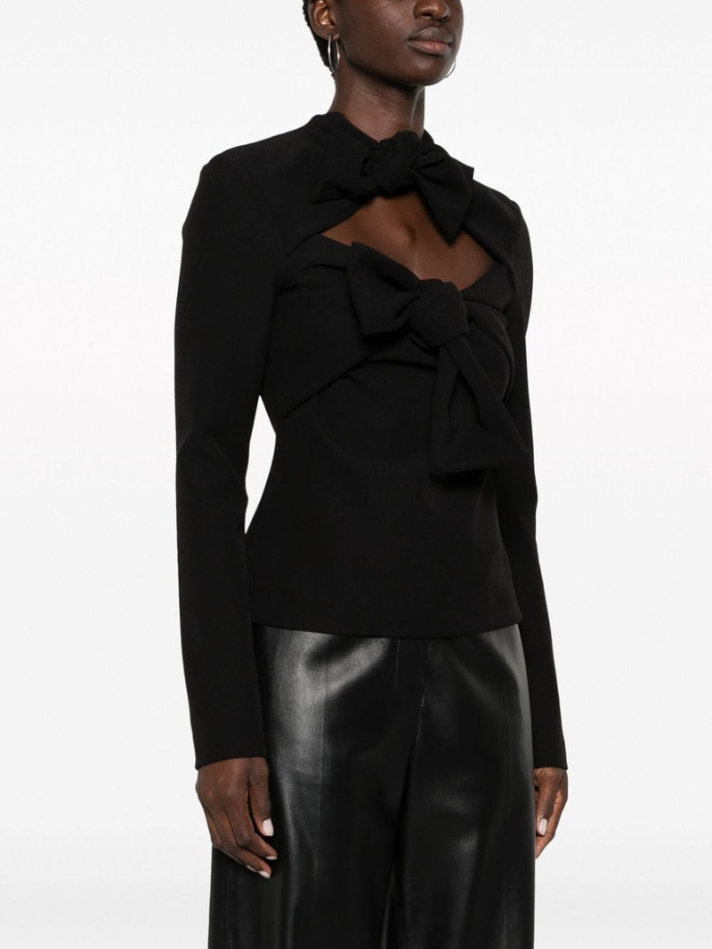 bow-detail long-sleeve top 3