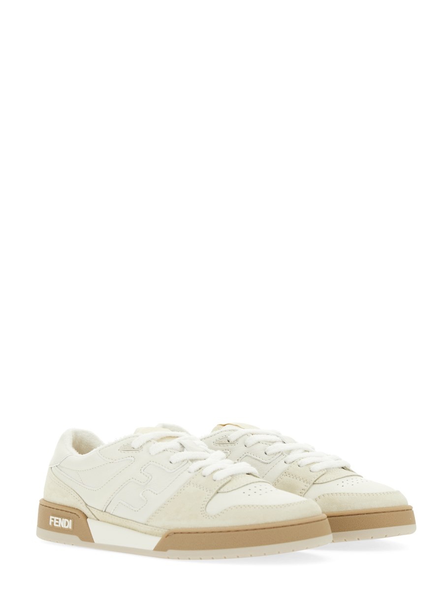 FENDI MATCH LEATHER SNEAKER - 2