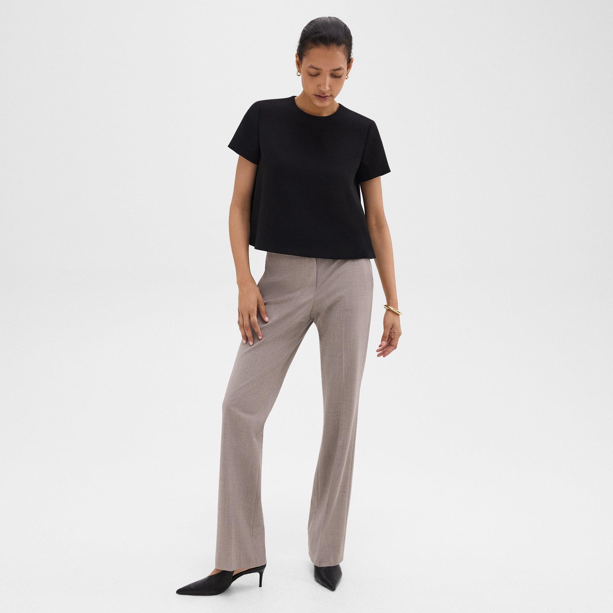 Flared Pant in Good Wool - 2