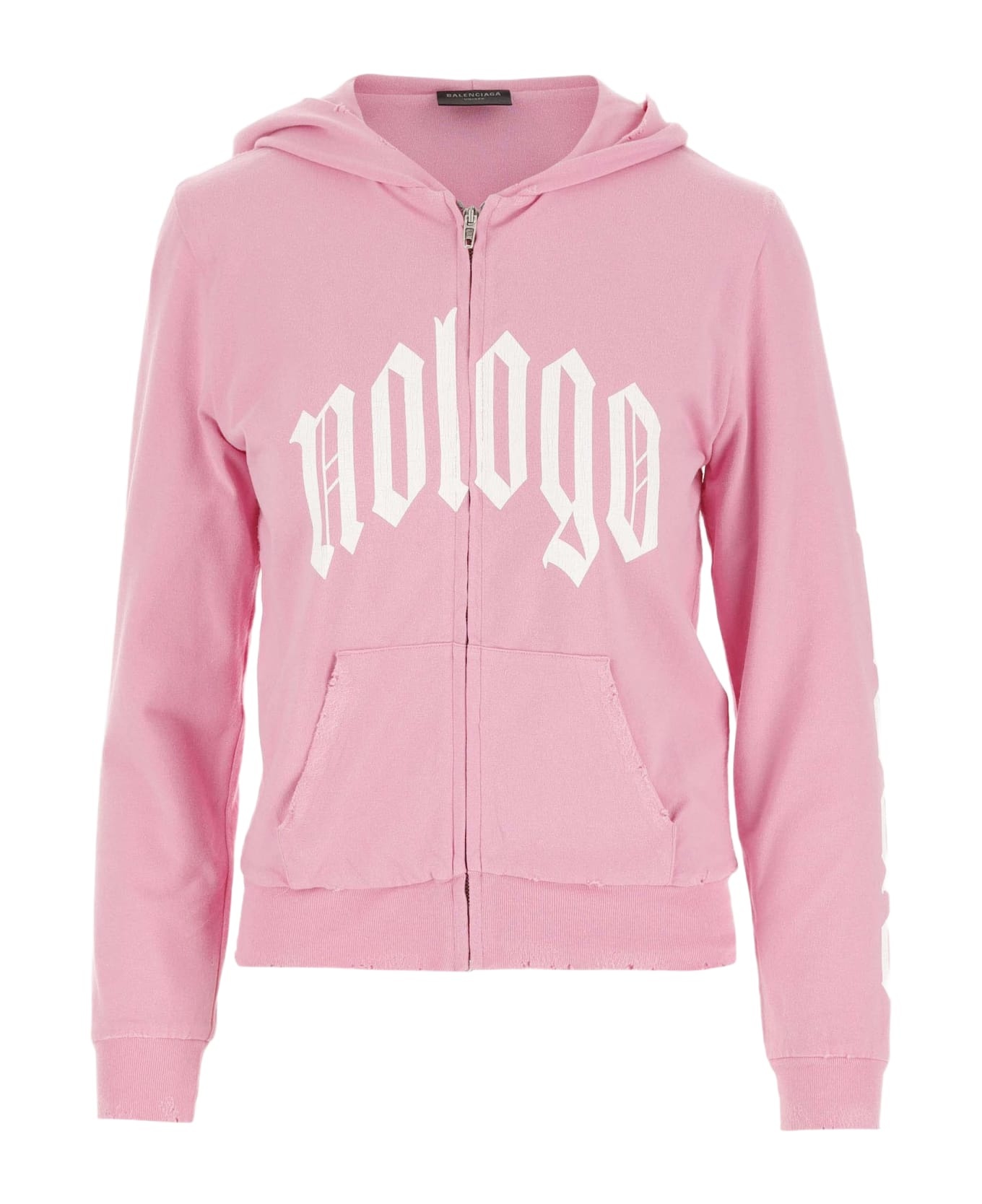 トップス BALENCIAGA Slogan-Print Cotton Hoodie トップス BALENCIAGA Slogan-Print Cotton Hoodie