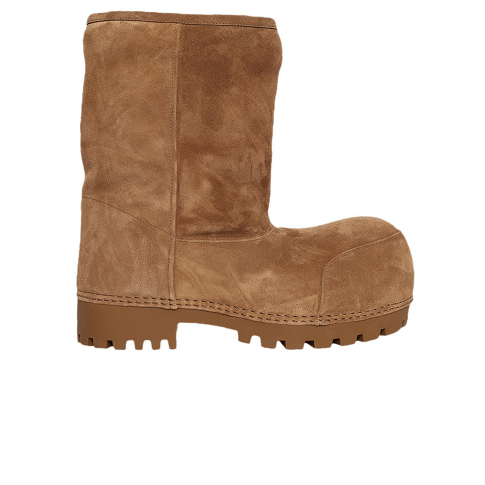 Balenciaga Wmns Alaska Fur Low Boot 'Brown' - 1