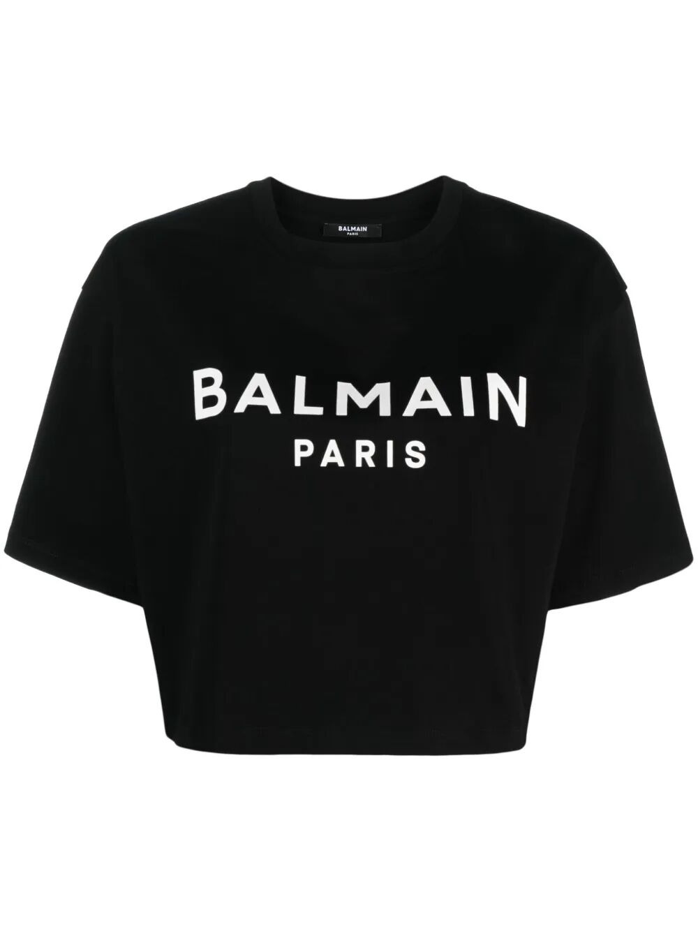 Balmain Women Balmain Printed Cropped T-Shirt - 6