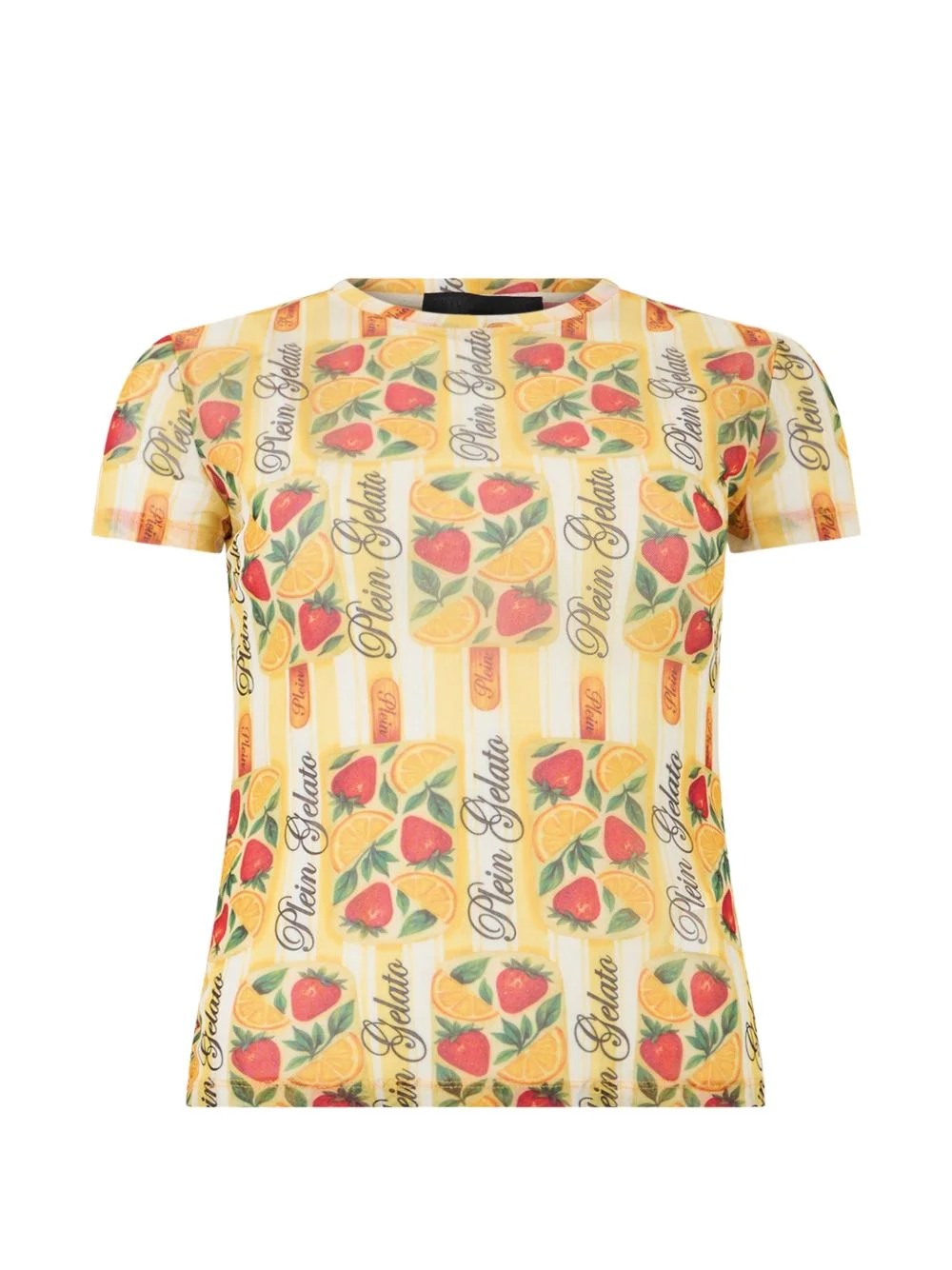 crew-neck fruit-print T-shirt - 1