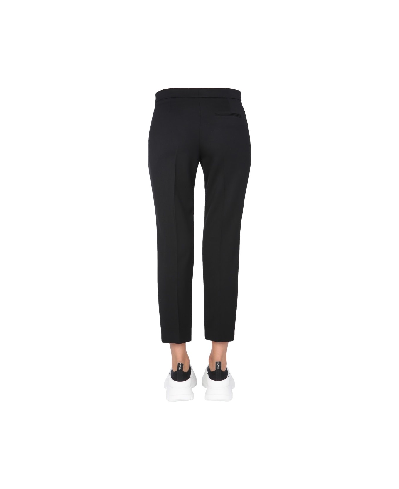 Cropped Straight Trousers - 4