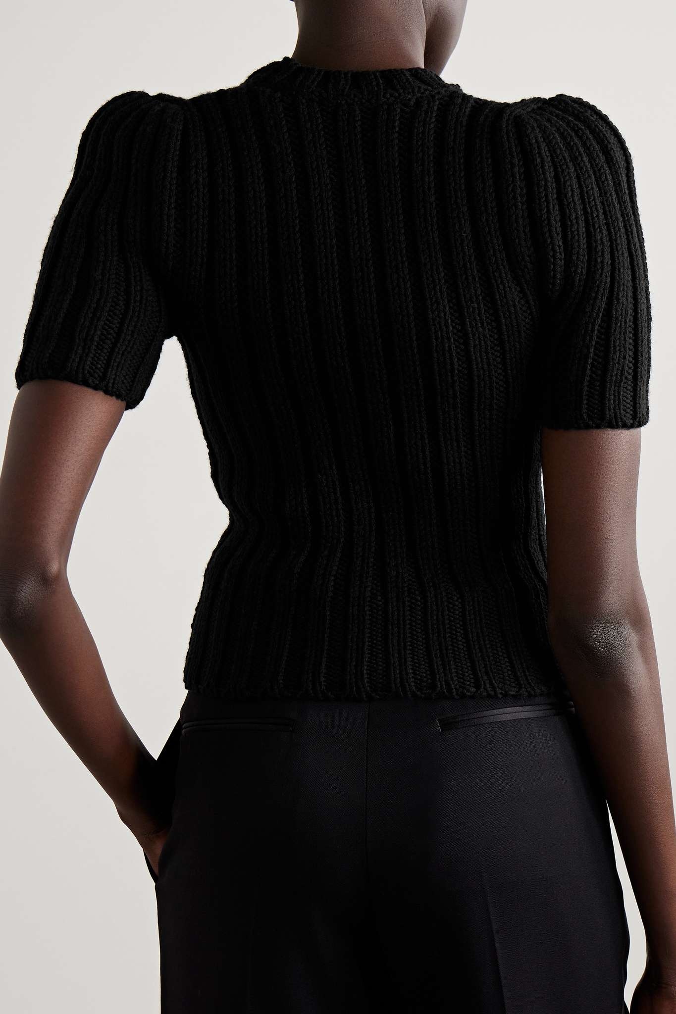 Ribbed wool sweater - 3