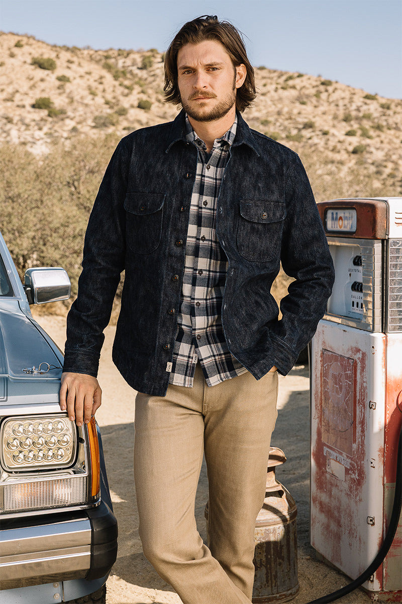 HIROSHI KATO The Ripper Vintage Nep Flannel Plaid - Chalkline outlook